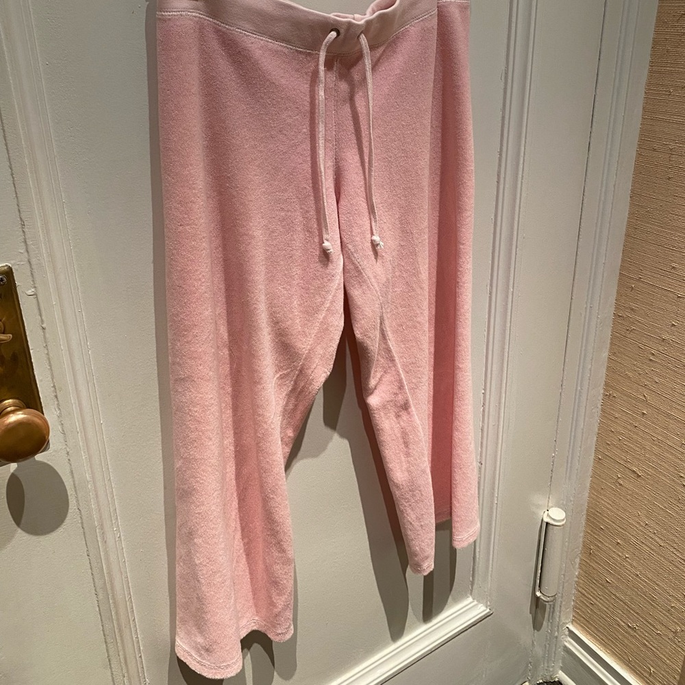 Vintage Y2K Pink Terry Cloth Juicy Couture Pull On Pant 👑💕